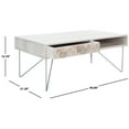 thumbnail image 5 of SAFAVIEH Reveena Bohemian Coffee Table, White Wash/Silver, 5 of 7