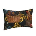 thumbnail image 2 of Balery Embroidery Chicken Rooster And Sunflowers Pillow Covers,Bed Pilowcases,Reversible Plush Throw Pillow Covers End Pillow Encasement,Pillow Case - 16"X24", 2 of 9