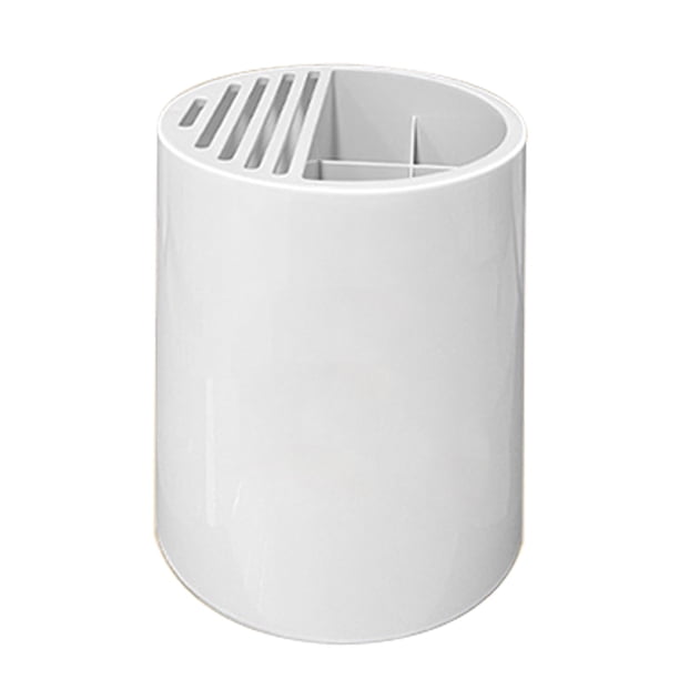 Yhmxh Bloque de cuchillos giratorio de 360 grados para encimera de cocina, utensilio de cocina de plástico multifuncional, gran capacidad, organizador de cuchillos que ahorra espacio.