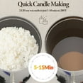 thumbnail image 4 of Entcook Electric Wax Melter for Candle Making, 13Qt Wax Melting Pot with Temp Control and Pour Spout, 4 of 7