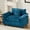 Blue, variant on CQSXDA Modern Cloud Sofa Single Seat With Double Layer Upholstered Cushion In Breathable Chenille Fabric For Living Room Or Apartment, Blue
