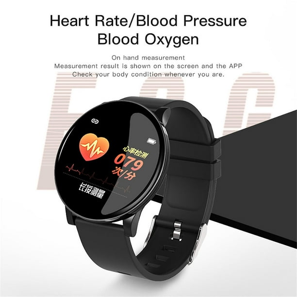 W8 Color Screen Smart Watch Heart Rate Health Monitoring Sports Step Bracelet Walmart