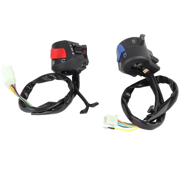 Sorven Motorcycle Handlebar Control Motorcycle Handlebar Switch Universal Fit for, Left Right 7/8inch Horn Ignition Control