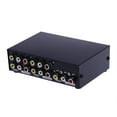 thumbnail image 3 of OUSITAID MT-431AV Commutateur AV 4 Voies RCA Commutateur 4 en 1 Sortie Composite Vidéo L/R Audio Sélecteur, 3 of 6