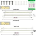 thumbnail image 2 of Rosnek Led Grow Lights Strips for Indoor Plants, Sunlight Full Spectrum 42-288 LEDs Plant Lamp with Auto Timer for Shelves Hydroponics Succulent, 2 of 10