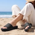 thumbnail image 3 of Ecetana Pillow Slippers for Women Non Slip Shower Slides Bathroom Sandals, 3 of 7
