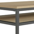 thumbnail image 2 of 60" Writing Desk in Wood Graphite Grey Frame and Brown Oak Top Finish KD, 2 of 9