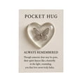 thumbnail image 4 of Emdiqzs Pocket Hug Sympathy Gift Heart Resin Keepsake Token Set with Message Cards Bereavement Gift for Grieving Loved Ones Clear Silver, 4 of 7
