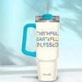 thumbnail image 3 of Blessed Girl 30 oz Stainless Steel Mug With Straw TGB, 3 of 4