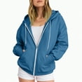 thumbnail image 5 of Towmus Zip Up Y2k Hoodies for Women Lightweight Warm Soft Oversize Jackets fall Casual Long Sleeve Sweatshirts 2025, 5 of 5