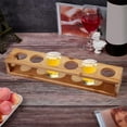thumbnail image 4 of 6 Shot Glass Holder Hole: 1.53 Inch Shot Glass Tray Bamboo Shot Glass Serving Tray Shot Glass Storage Shot Glass Display Bar Accessories for Wine Glasses Water Planting Tube Crystal Ball, 4 of 9