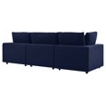 thumbnail image 6 of Modular Lounge Deep Sofa, Sunbrella, Blue Navy, Fabric, Modern Contemporary, Outdoor Patio Balcony Cafe Bistro Garden Furniture Hotel Hospitality, 6 of 10