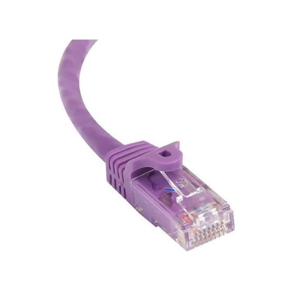 StarTech 75ft CAT6 Ethernet Cable - Purple CAT 6 Gigabit Ethernet Wire -250Mhz 100W PoE   RJ45 UTP Category 6 Network Patch Cord Snagless (N6PATCH75PL)