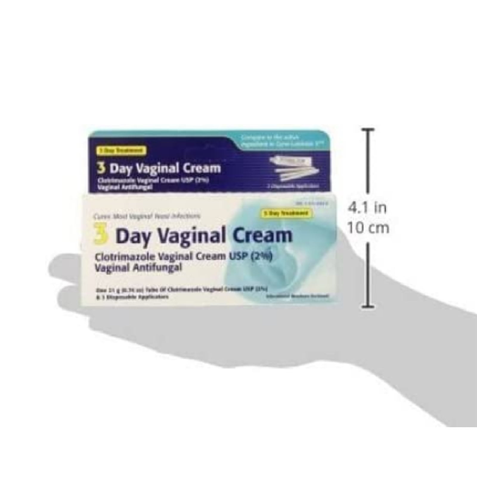 Clotrimazole 3-Day Yeast Infection Treatment Vaginal Antifungal Cream 0.74oz, 4 Pack