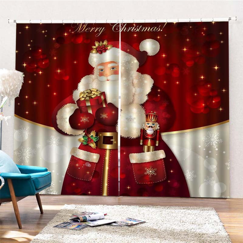 150cm X 166cm 5 9ftx4 9ft Shower Curtain Merry Christmas Winter