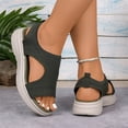 thumbnail image 5 of Women's Soft Sole Orthopedic Sandals, Lightweight Casual Open Toe Sport Sandals Women Summer Dressy Comfortable Platform Wedge Breathable Slip On Walking Tennis Shoes, 43, 5 of 8