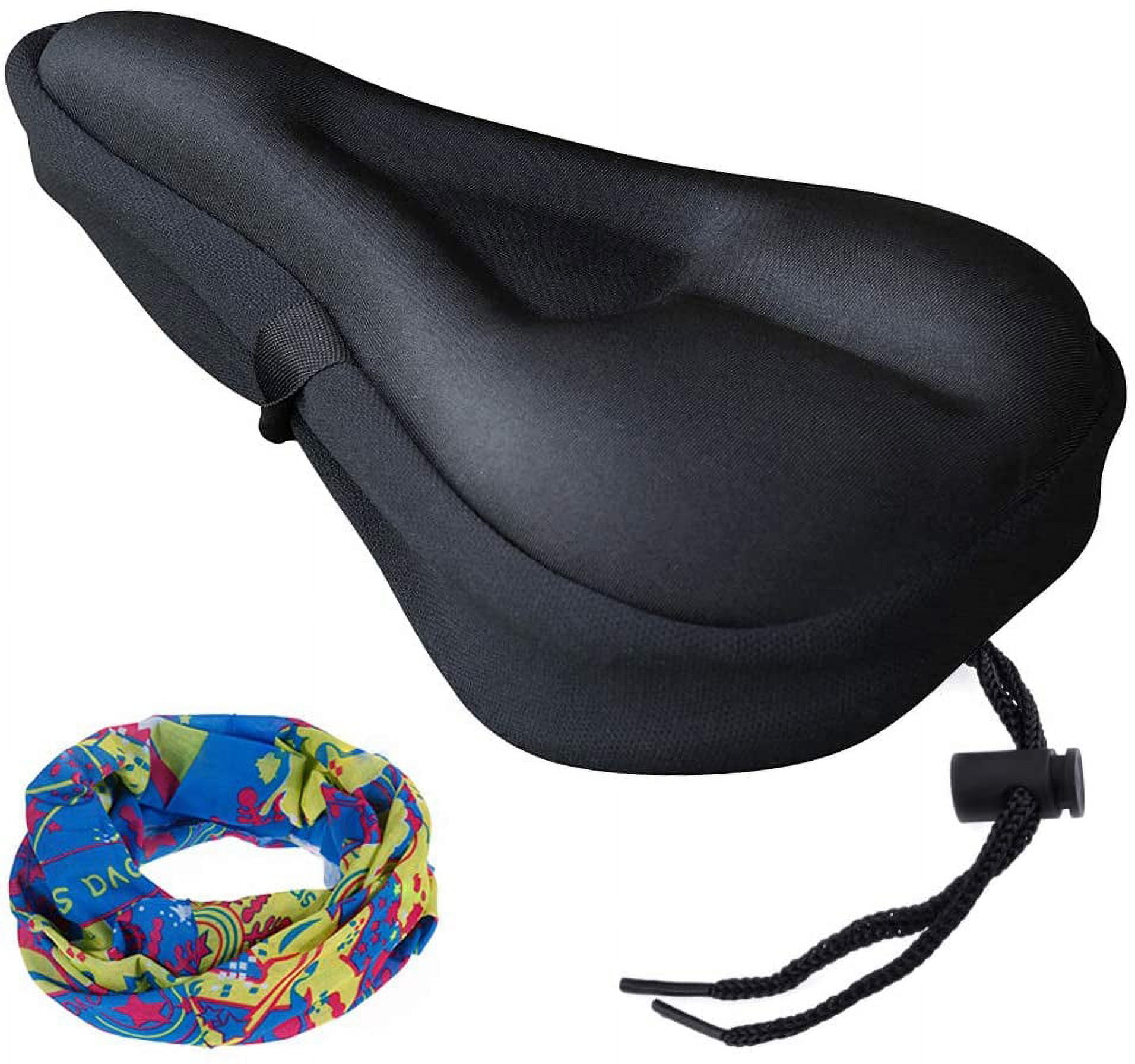 Gel Bike Seat Cover Extra Soft Black Gel Bicycle Seat Bike Saddle