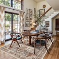thumbnail image 3 of Living Room 6x9 Area Rug - Vintage Washable Rugs with Non Slip Backing Soft Stain Resistant Carpet for Bedroom Indoor Ultra-Thin Low Pile Carpets Home Decor Mat 6x9 Brick, 3 of 15