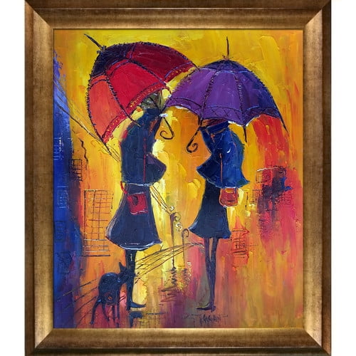 Tori Home Rain II by Justyna Kopania Framed Oil Reproduction