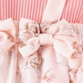 thumbnail image 6 of Zwiiyzr 0-18 Months Baby Girl Clothes Newborn Infant Romper with Headband Cute Floral Dress Ruffle Sleeve Clothing One-Piece Jumpsuit Summer Clothes Pink, 6 of 9