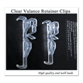 thumbnail image 3 of Valance Clips, Clear Plastic Valance Clips for Blinds, Hidden Window Blind Clips for Horizontal Blind Valance (24 PCS), 3 of 7