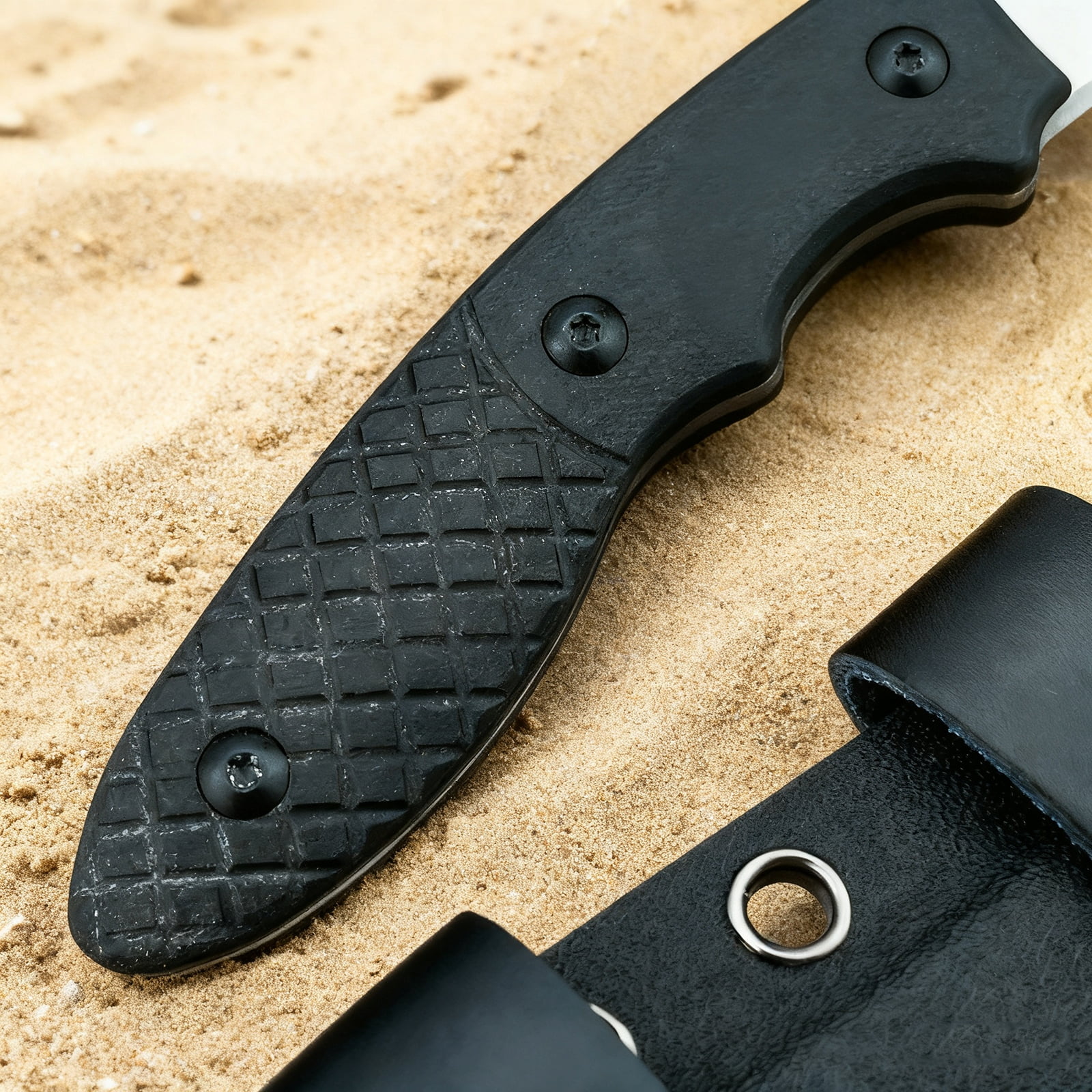 7.4'' Everyday Multi-Purpose Utility Knife, 8Cr13Mov Rust-Resistant Blade, G10 Non-Slip Handle with Portable Protective Sheath