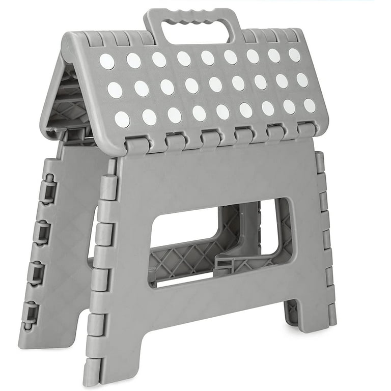 Step Stool Folding Step Stool Lightweight Sturdy Stepping Stool for Adults and Teens Convenient One Hand Operation Stool with Anti Slip Surface Rubber Feet by Simplized Walmart