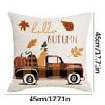 thumbnail image 3 of Hwkond Decorative Pillow Cover Home Popular Decoration Pillow Cover Pumpkin Maple Leaf Linen Living Room Sofa Cushion Pillow on Clearance, 3 of 3