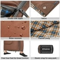 thumbnail image 5 of KingCamp XL Lightweight Cotton Flannel Sleeping Bags, Oversized  Envelope Sleeping Bag for Adults for Backpacking & Camping, 5.07LBS ,Left (Coffee), 5 of 8