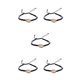 thumbnail image 2 of Juego de pulseras trenzadas de concha sweethay para vestido diario Negro 5Conjunto, 2 of 6