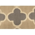 thumbnail image 6 of Beige Taupe Cream Trellis 5X8 Hand-Tufted Modern Rug, 6 of 11