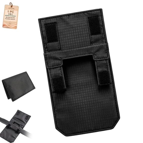 ARTLOX Hidden Anti-Theft Passport Pouch, 3-in-1 Slim Rip-Stop Nylon Travel Waist Wallet for Cash and Cards