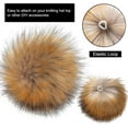 thumbnail image 3 of Dalrosia 16PCS Faux Fur Pom Pom Balls with Elastic Loop Fluffy Faux Fox Fur Pom Pom for Hats Beanie Shoes Scarves Gloves Bags Accessories, 3 of 5
