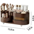 thumbnail image 2 of Niulife 360 Rotating Makeup Organizer for Vanity Large Capacity Cosmetic Storage Case,Dresser Make Up Organizer Holder for Bedroom Bathroom and Countertop,3 Tiers Brown, 2 of 7
