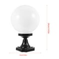 thumbnail image 5 of Zcyifa Camping Plate Round Ball Post Lamp for Outdoor Garden, 5 of 10