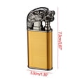 thumbnail image 3 of My Recent Orders Double Fire Straight To Open Flame Conversion Metal Lighter Unique Shape Lighter Metal, 3 of 3
