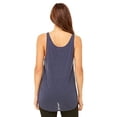 thumbnail image 2 of The Bella + Canvas Ladies Flowy Side Slit Tank Top - HEATHER NAVY - L, 2 of 2