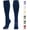 DarkBlue, variant on Compression Dress Socks 15-20mmHg - Comfortable Cotton Rich Stockings with Copper, Ideal for Men & Women Running and Daily Wear