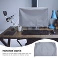 thumbnail image 3 of Raindrops Grey Oxford Cloth Monitor Cover Protector for Screen Washable Durable Lightweight Portable 17.3 Inches, 3 of 8