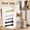 A004- Silver, variant on Spring Door Stop, Metal Spring Door Stop, Door Stopper for Wall, Rubber Tip, 12 Pack Brass 3.5X1.5X1.5 Inch Wall Mount Door Stoppers with 12 Matching Screws and 12 Gaskets, Spring