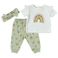 thumbnail image 6 of Chick Pea Baby Girl 3 PC French Terry Jogger Set, Sizes Newborn-24 Months, 6 of 6