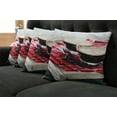 thumbnail image 2 of Ambesonne Coffee Throw Pillow Cover 4 Pack, Freshly Brewed Espresso, 16", Multicolor, 2 of 6