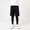Black, variant on Coerni Big Kids Boys 2 In 1 Athletic Leggings, Toddler Letter Printing Running Workout Legging Pants Breathable Pants