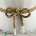 thumbnail image 5 of Modway Beat Nautical Rope Upholstered Fabric Ottoman in White, 5 of 5