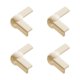thumbnail image 2 of Juego de protectores de esquinas con bordes suaves de PVC para muebles, absorción de impactos, adhesivos, múltiples formas, beige, 4 piezas, 2 of 6