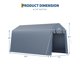 thumbnail image 3 of Qinaqin 7 x 15 Ft Portátil Almacenamiento Shed Outdoor Carport Shelter con Roll Up Zipper cm de Profundidadoors, 3 of 8