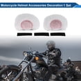 thumbnail image 2 of Accesorios de Casco de Motocicleta Decoración Orejas de Oso con Lentejuelas para Cascos de Motocicleta Bicicleta Esquí Pegatina Blanca 1 Juego, 2 of 6