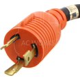 AC WORKS NEMA L630 Rubber SOOW 10/3 Extension Cord (100FT)