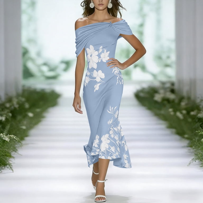 off the shoulder short sleeve bodycon dress Solid Color Sexy Off Shoulder Bodycon Dress With Short Sleeve In Polyester  For Date