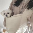thumbnail image 4 of Handmade Dog Bag Pet Kitten Carrier Outdoor Travel Handbag Canvas Single Shoulder Cat Bag Sling Comfort Tote Bag Breathable ShopWise Round, 4 of 9